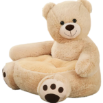 Cream Plush Animal Chair